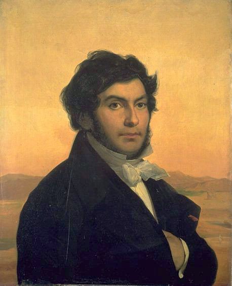 Jean-François Champollion (1790–1832) na portrétu Léona Cognieta.